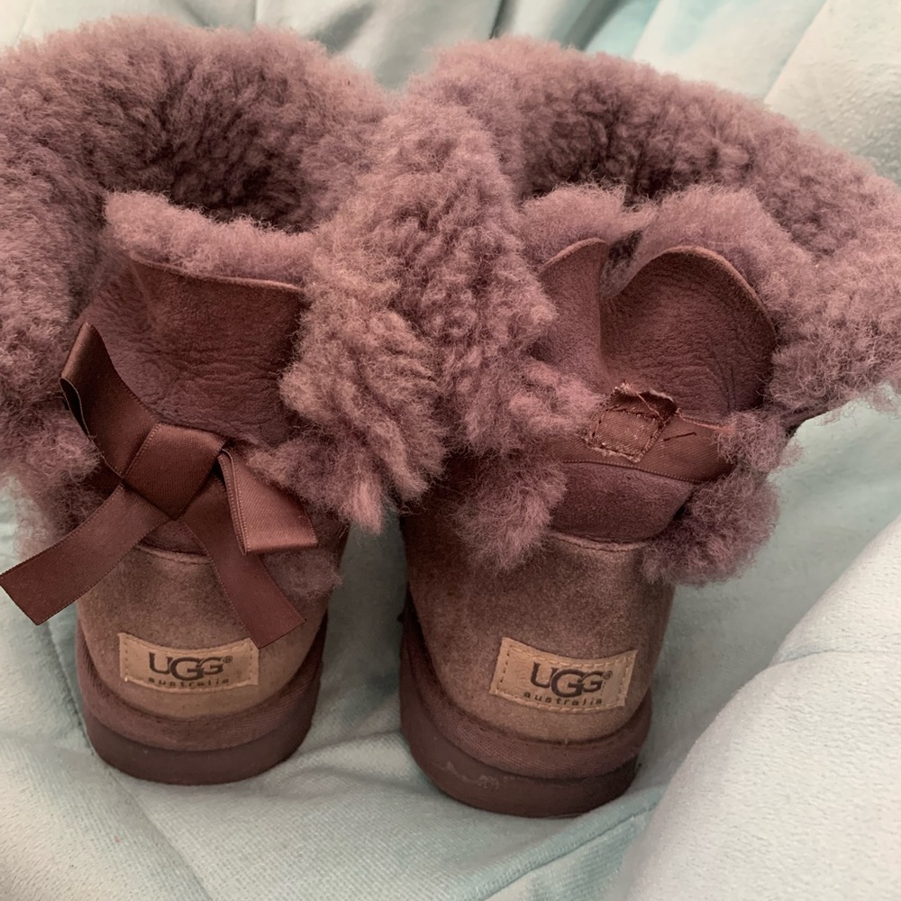 Gray Bailey Bow Uggs